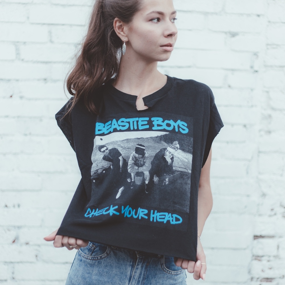 Beastie Boys "Check Your Head" Crop Top Women's L